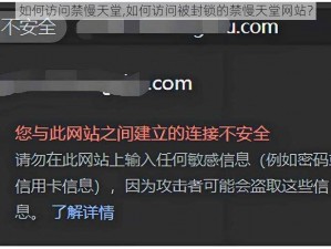 如何访问禁慢天堂,如何访问被封锁的禁慢天堂网站？