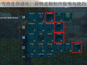 方舟生存进化：异特龙鞍制作指南与技巧