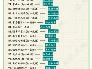 成语宫廷记20关答案全解析：智慧破解宫廷成语谜题