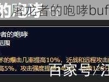 狂风之怒，屠龙者的咆哮buff震撼全场