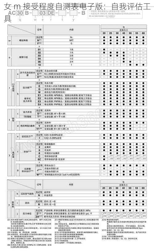 女 m 接受程度自测表电子版：自我评估工具