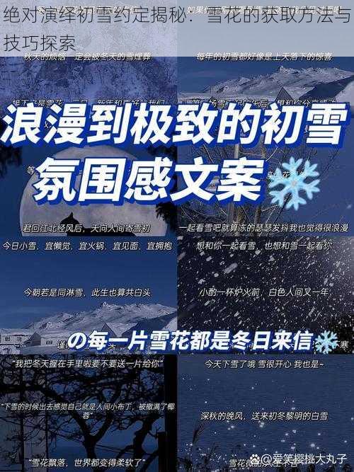 绝对演绎初雪约定揭秘：雪花的获取方法与技巧探索