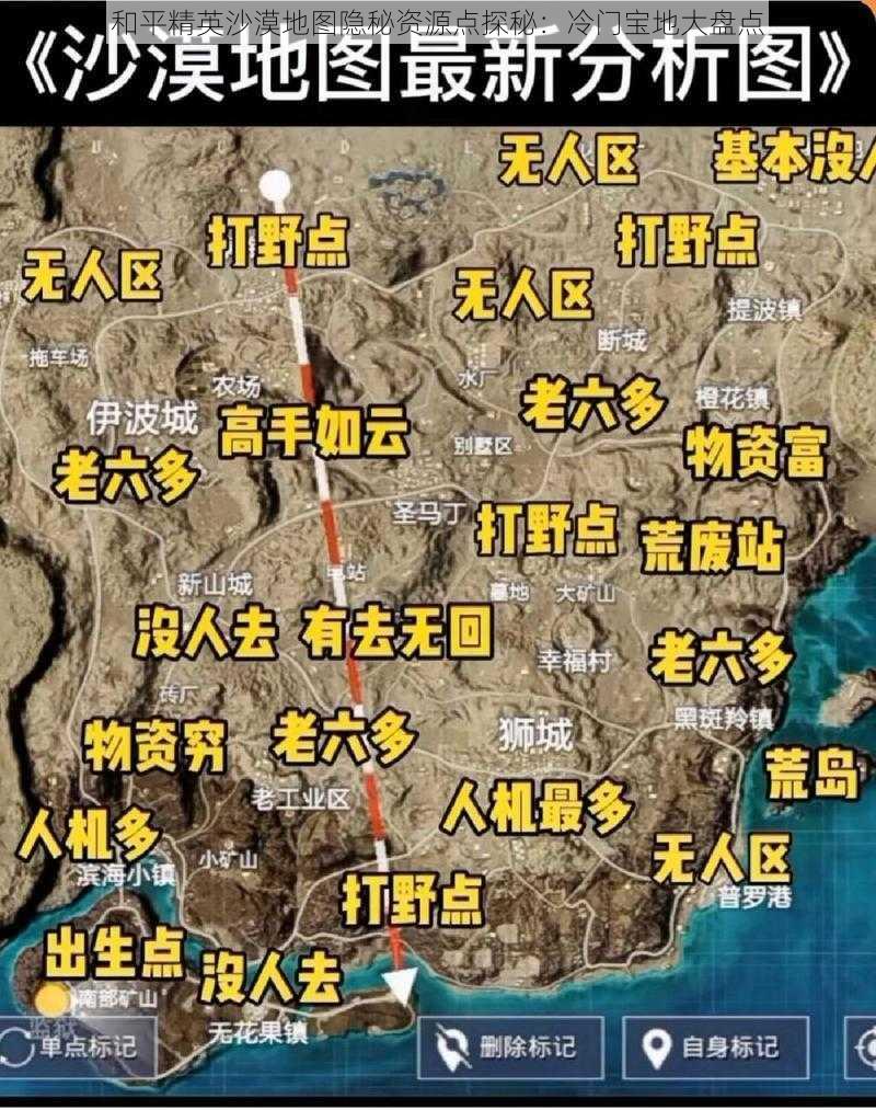 和平精英沙漠地图隐秘资源点探秘：冷门宝地大盘点