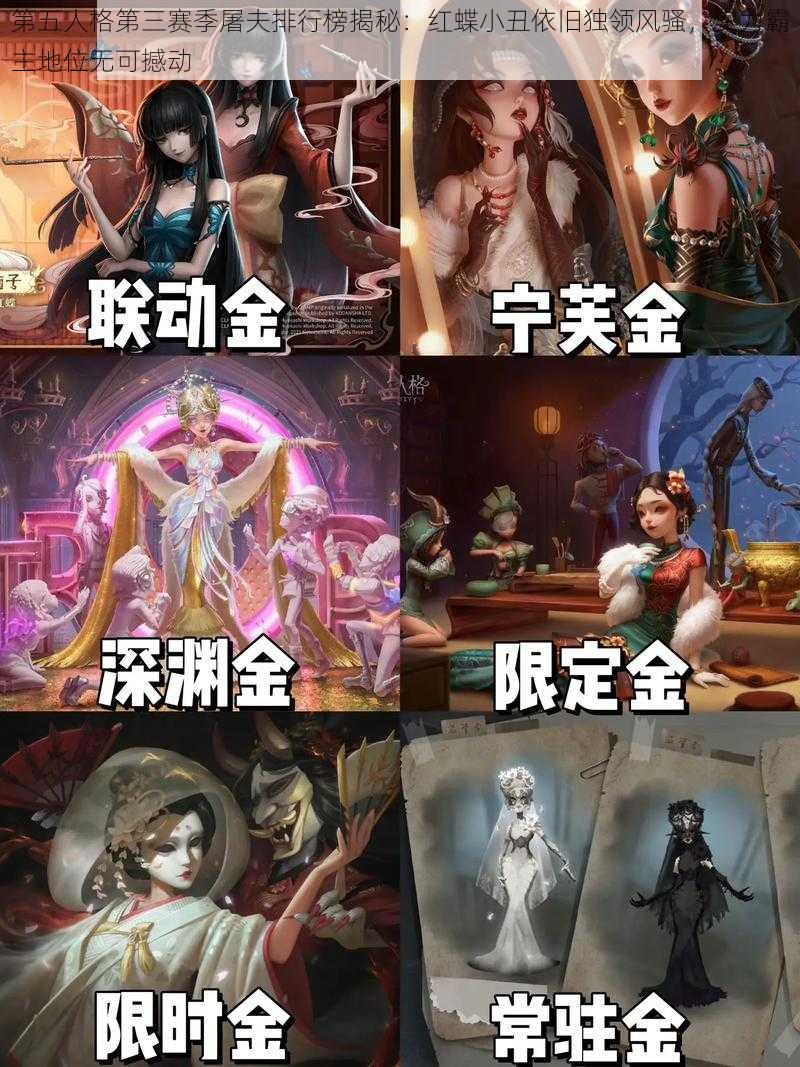 第五人格第三赛季屠夫排行榜揭秘：红蝶小丑依旧独领风骚，实力霸主地位无可撼动