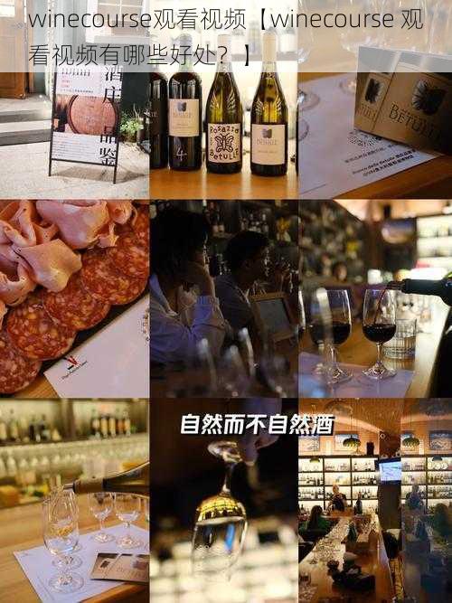 winecourse观看视频【winecourse 观看视频有哪些好处？】