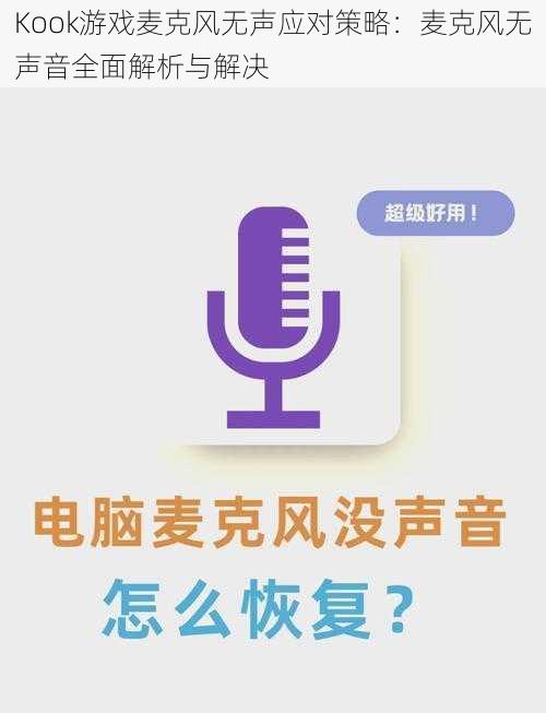 Kook游戏麦克风无声应对策略：麦克风无声音全面解析与解决