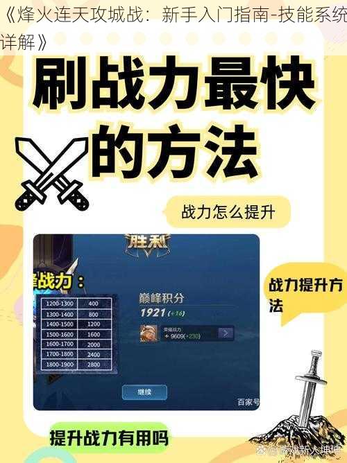 《烽火连天攻城战：新手入门指南-技能系统详解》