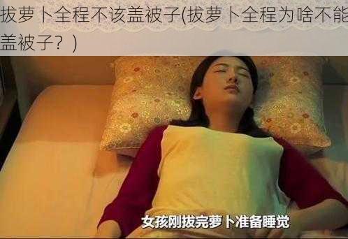 拔萝卜全程不该盖被子(拔萝卜全程为啥不能盖被子？)