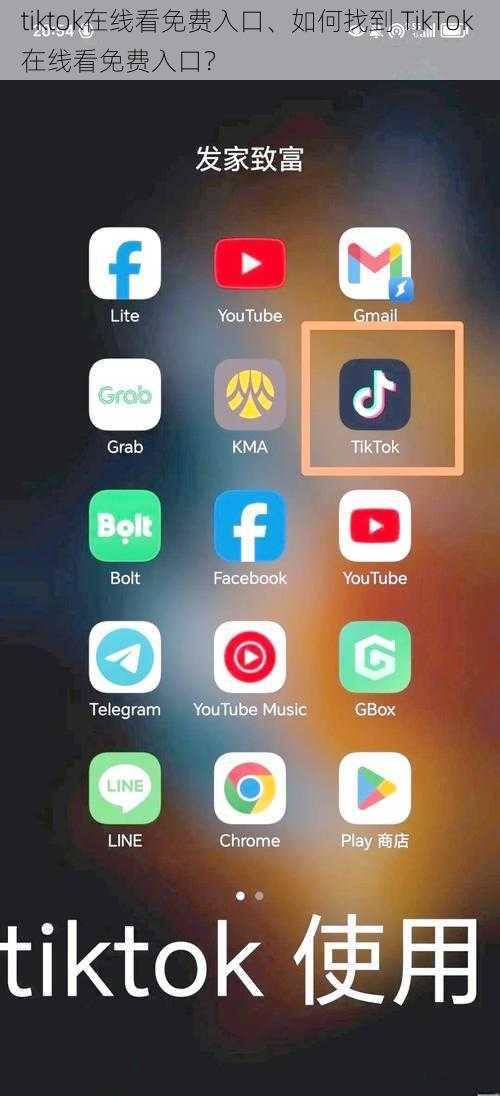 tiktok在线看免费入口、如何找到 TikTok 在线看免费入口？