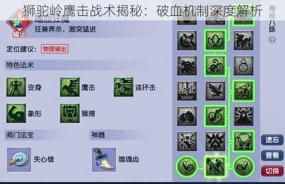 狮驼岭鹰击战术揭秘：破血机制深度解析