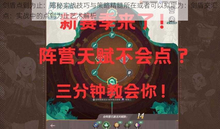 剑盾点到为止：揭秘实战技巧与策略精髓所在或者可以拟定为：剑盾交汇点：实战中的点到为止艺术解析