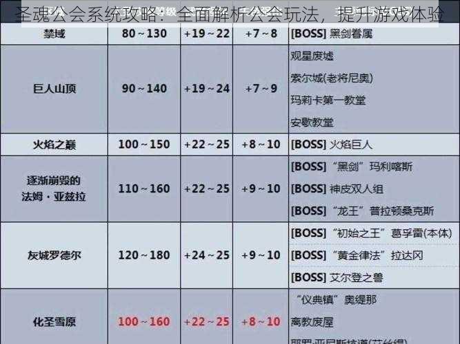 圣魂公会系统攻略：全面解析公会玩法，提升游戏体验